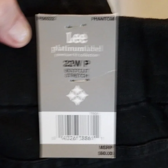 Lee black jeans platinum label 22WP - Picture 6 of 8